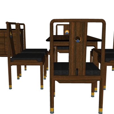 新中式实木餐桌