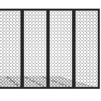 现代花格屏风隔断