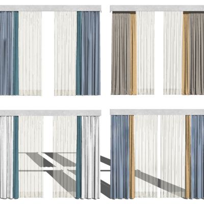 现代新中式垂帘