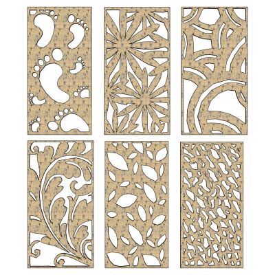 中式铁艺花格屏风隔断