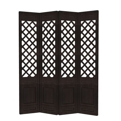 中式花格屏风隔断