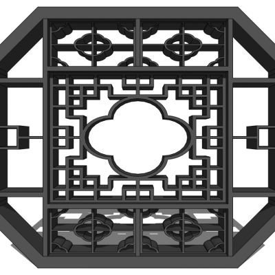 中式景窗花窗花格