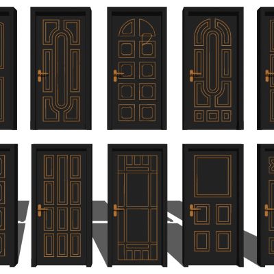 现代实木门