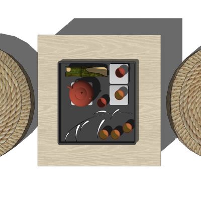 日式实木茶几茶桌椅