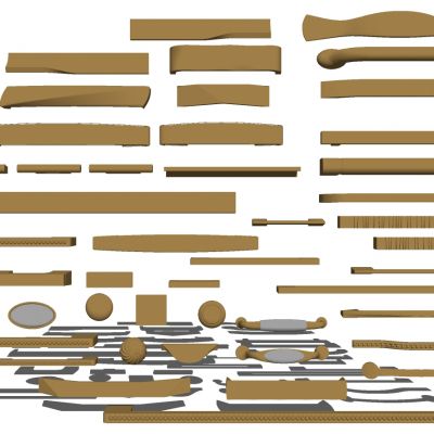 现代法式橱柜门抽屉拉手把手