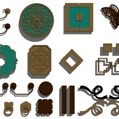 中式抽屉柜门把手拉手五金件