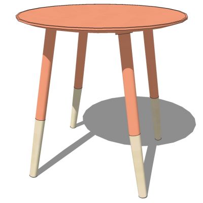 北欧现代小圆形边几