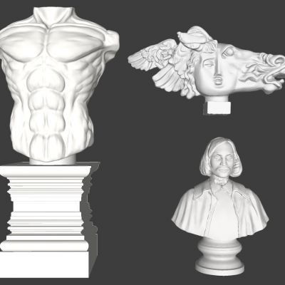 欧式人物头像人头马雕塑雕像摆台