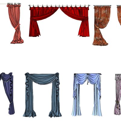 欧式法式窗帘布帘