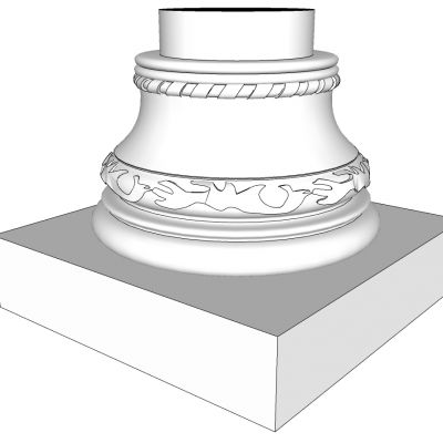 欧式法式柱子柱基柱脚