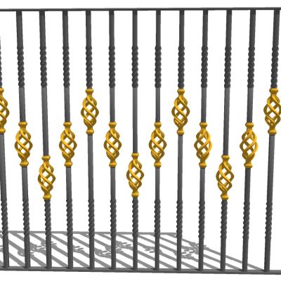 欧式铁艺栏杆护栏扶手