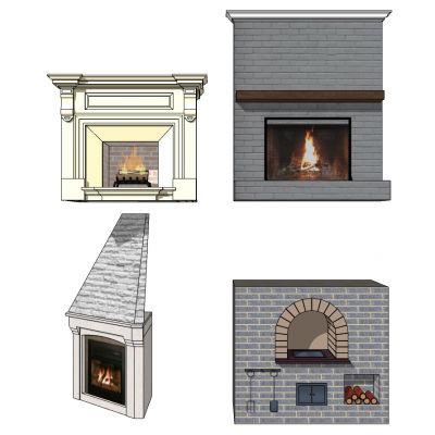 欧式美式壁炉火炉