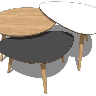 北欧现代边几圆几灯几