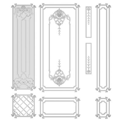 欧式法式雕花石膏线护墙板线条花线