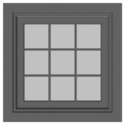 现代建筑阳台窗户