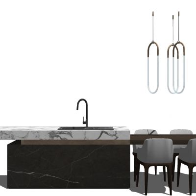 北欧现代简约单人实木椅子桌子餐厅餐桌