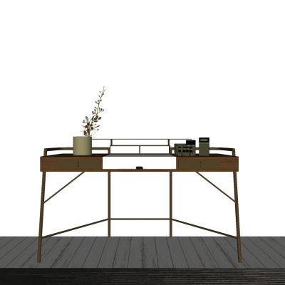 北欧现代实木梳妆台化妆台镜子摆件化妆品