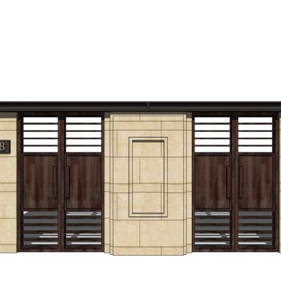 中式欧式庭院别墅大门