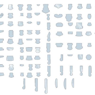 欧式法式石膏线条踢脚线腰线剖面截面样条线