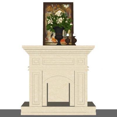 欧式法式壁炉火炉花瓶摆件