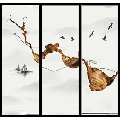 新中式抽象挂画装饰画