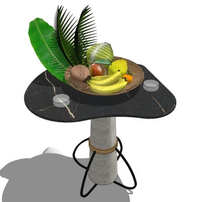 北欧边几茶几水果摆件组合