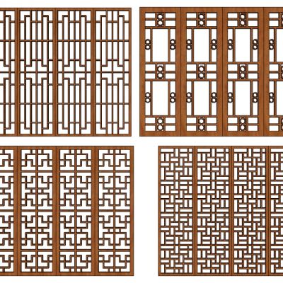 中式花格窗户花窗