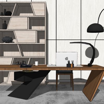 北欧现代书房书桌椅