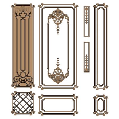 欧式法式护墙板花线线条线脚