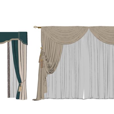 欧式法式罗马帘窗帘