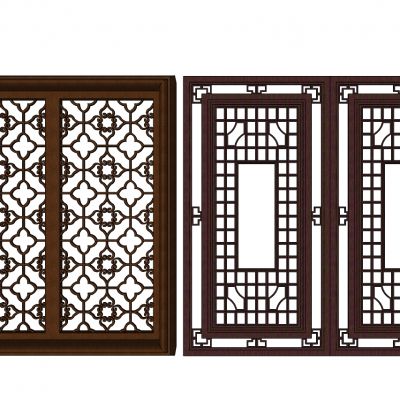中式花格窗户花窗