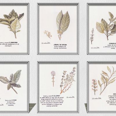 欧式美式北欧植物叶子装饰挂画