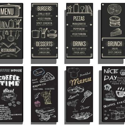 咖啡餐厅水吧黑板水牌