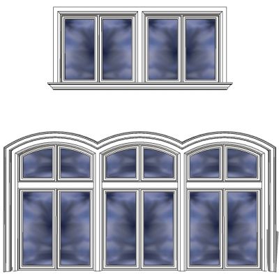 欧式建筑别墅窗