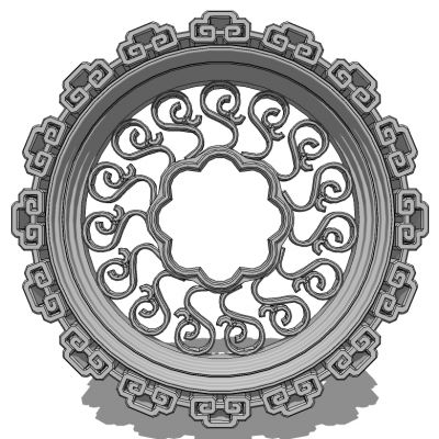 中式景窗花窗花格