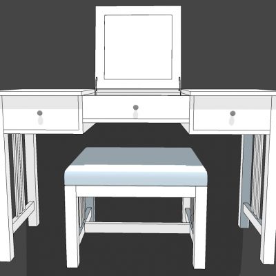 北欧现代欧式地中海梳妆台化妆台化妆桌