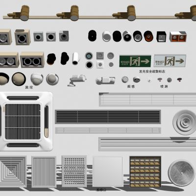 圆形方形空调风口安全出口