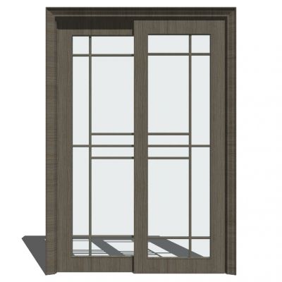 新中式玻璃推拉门门扇