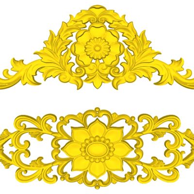 欧式法式雕花石膏雕花花纹