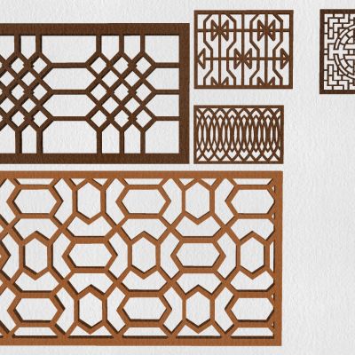 中式花格雕花窗户景观窗