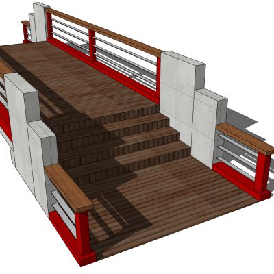 中式桥、石桥、石栏杆