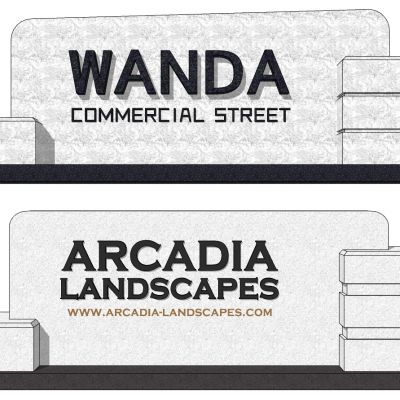 现代浮雕雕刻字母背景墙