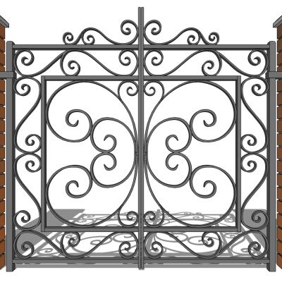 欧式铁艺庭院别墅大门