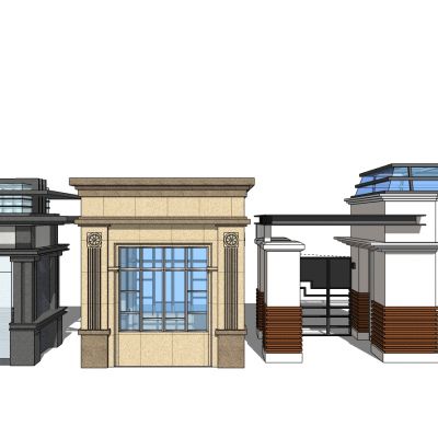 现代新中式欧式岗亭