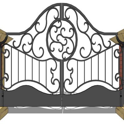 欧式铁艺庭院别墅大门