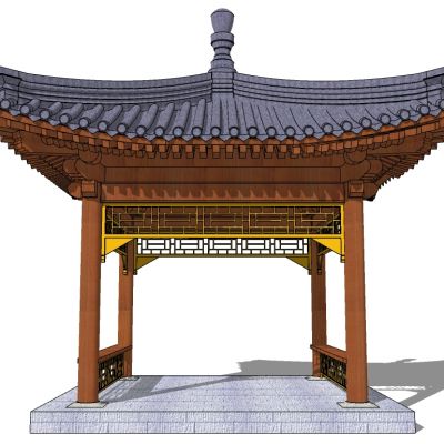 中式韩式日式古建凉亭