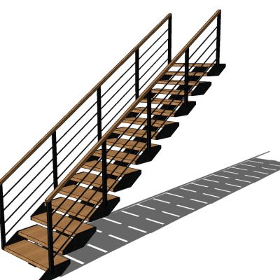 现代钢架楼梯踏步