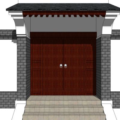 中式别墅庭院建筑