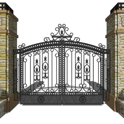 欧式铁艺庭院别墅大门