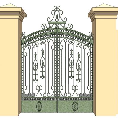 欧式铁艺庭院别墅大门
